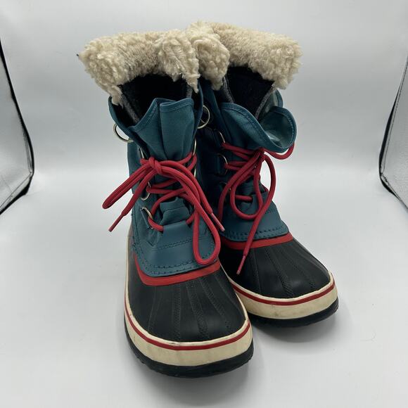 Sorel Winter Carnival Snow Boots Women’s 8 Blue Pink Waterproof Insulated - Picture 16 of 16